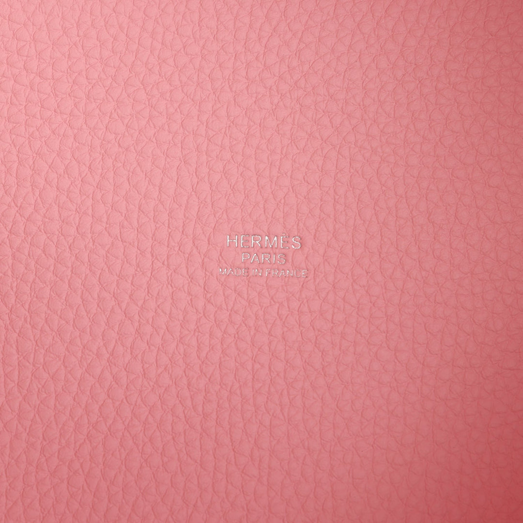 Hermes Picotin Lock 18 Rose Sakura Clemence Palladium Hardware