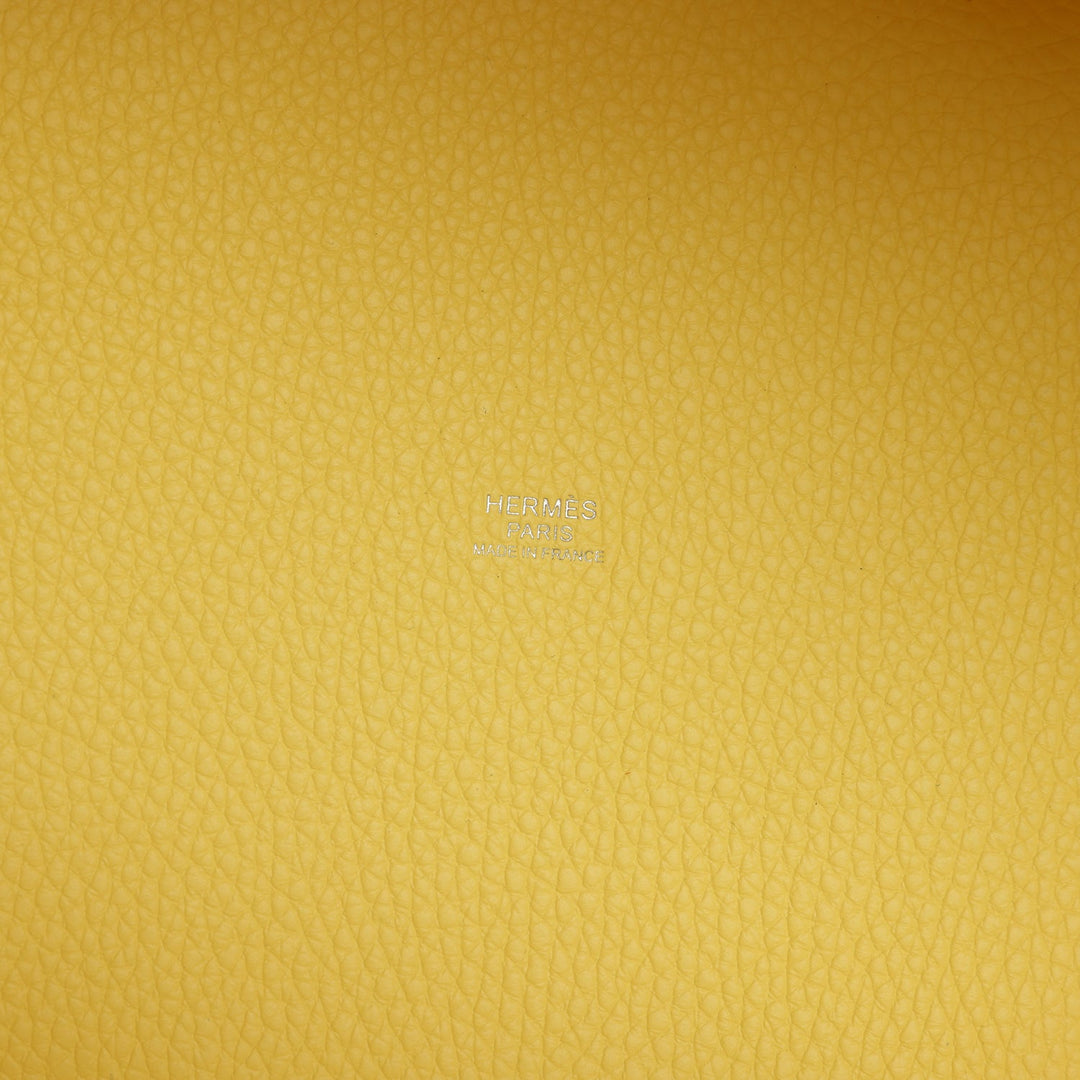 Hermes Picotin Lock 22 Limoncello Clemence Palladium Hardware
