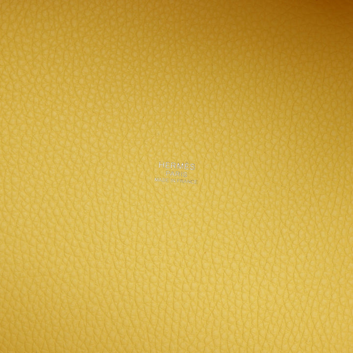 Hermes Picotin Lock 22 Limoncello Clemence Palladium Hardware
