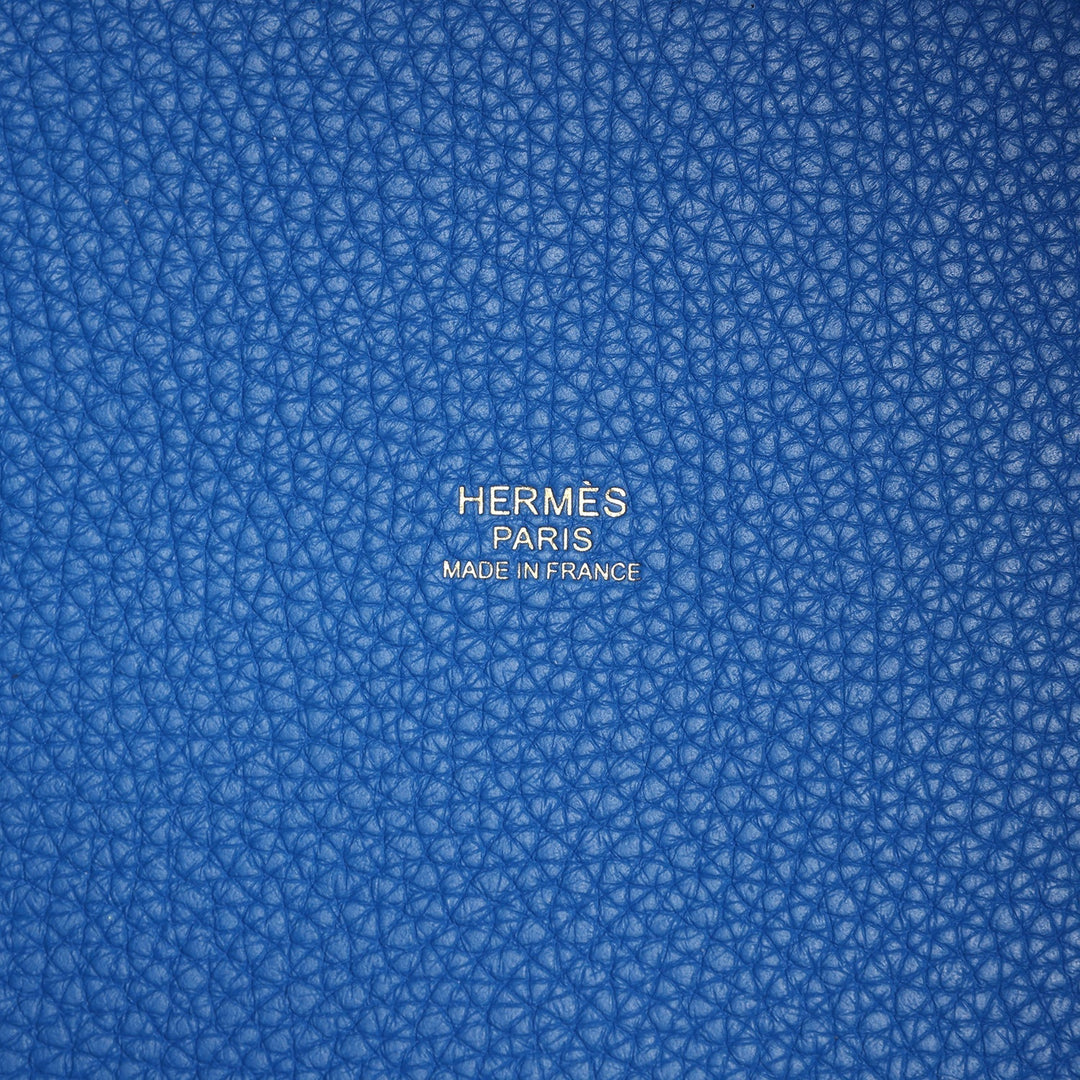 Hermes Picotin Lock 18 Bleu Royal Clemence Gold Hardware
