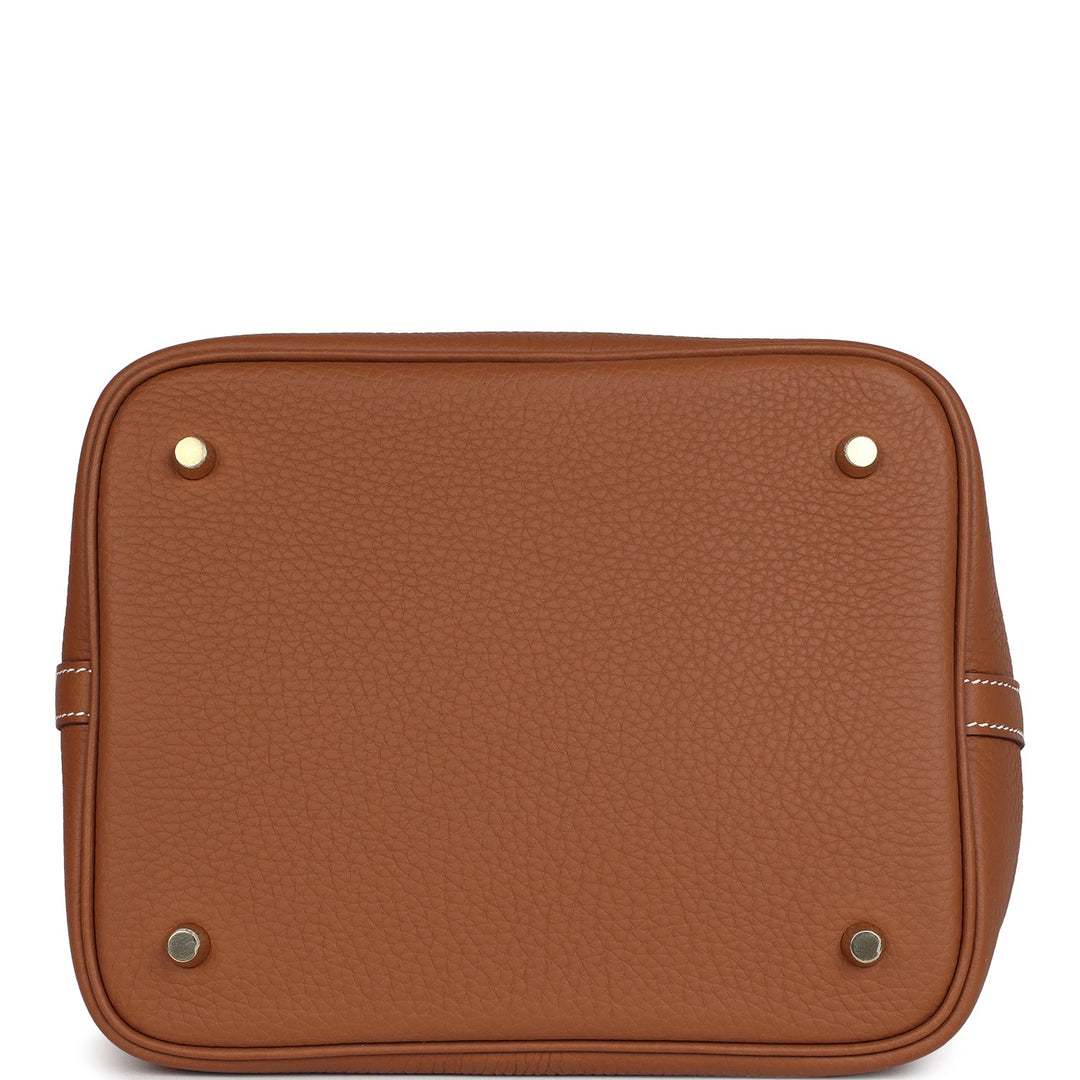 Hermes Picotin Lock 22 Gold Clemence Gold Hardware