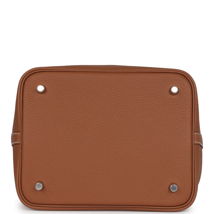 Hermes Picotin Lock 22 Gold Clemence Palladium Hardware