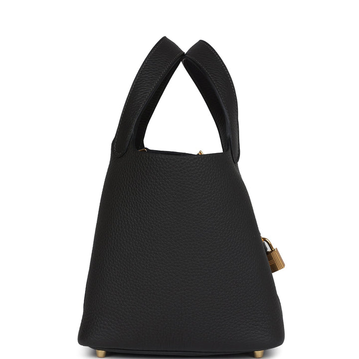 Hermes Picotin Lock 18 Dark Bronze Clemence Gold Hardware