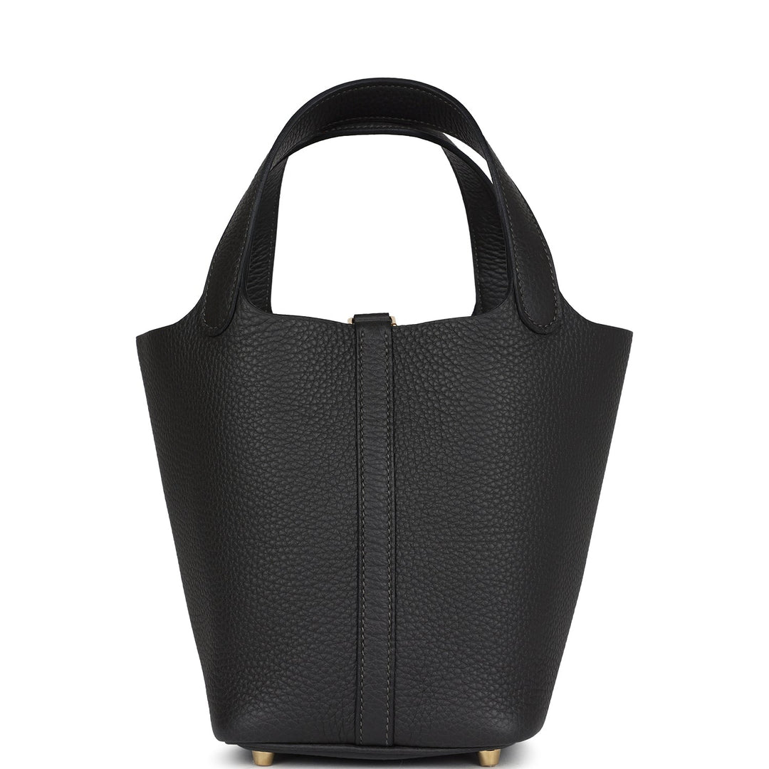 Hermes Picotin Lock 18 Dark Bronze Clemence Gold Hardware