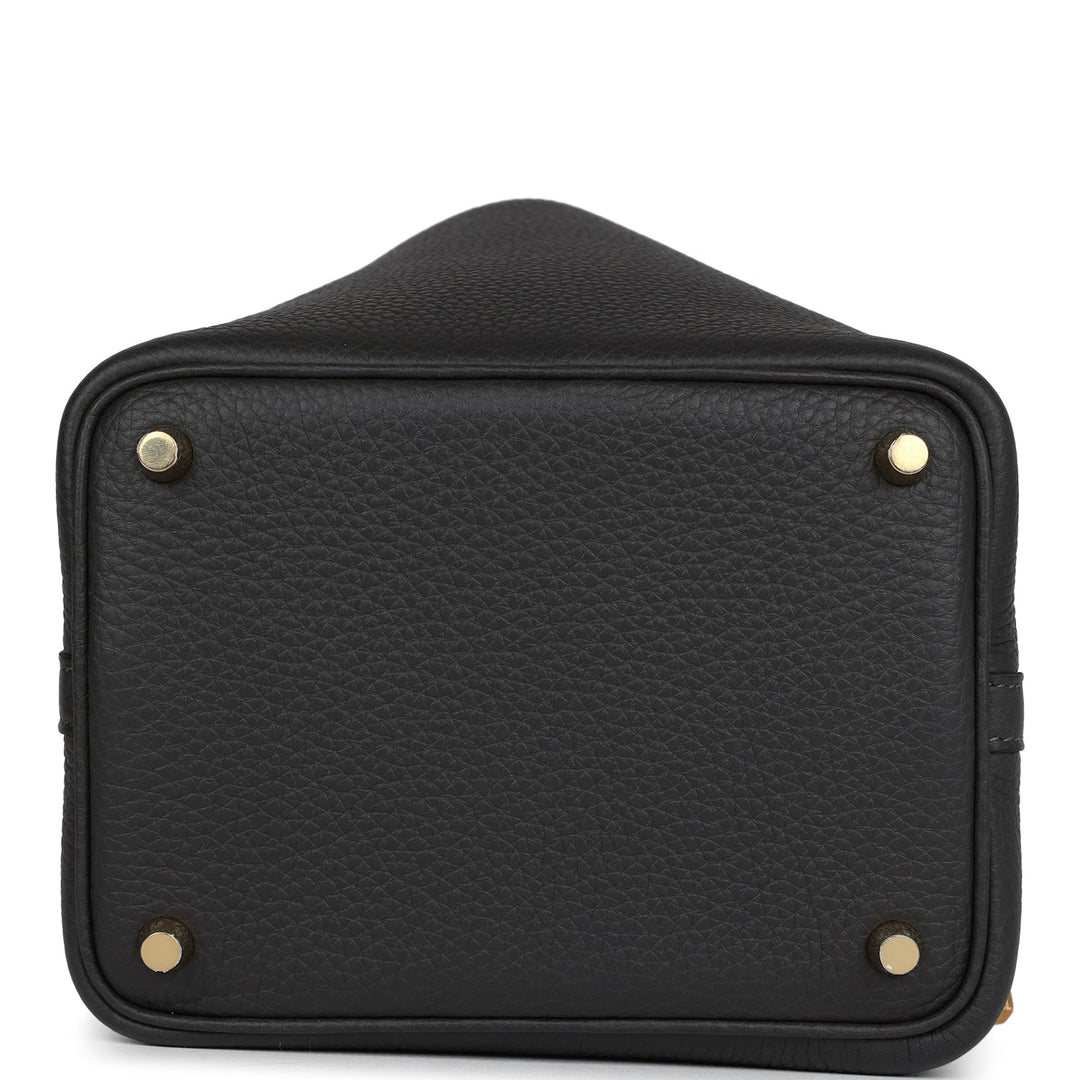 Hermes Picotin Lock 18 Dark Bronze Clemence Gold Hardware