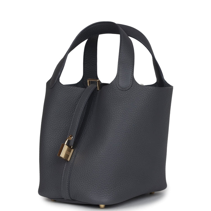 Hermes Picotin Lock 18 Ardoise Clemence Permabrass Hardware
