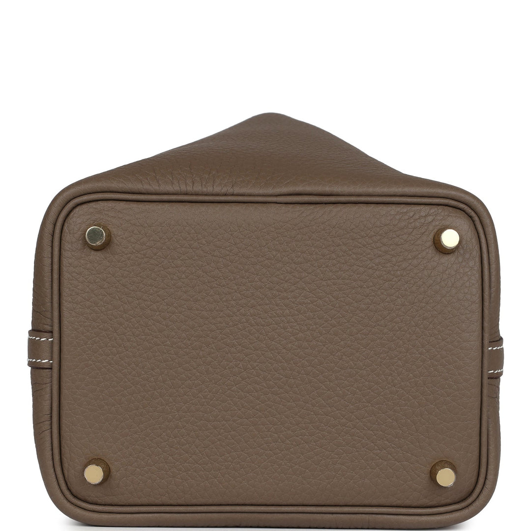 Hermes Picotin Lock 18 Etoupe Clemence Gold Hardware