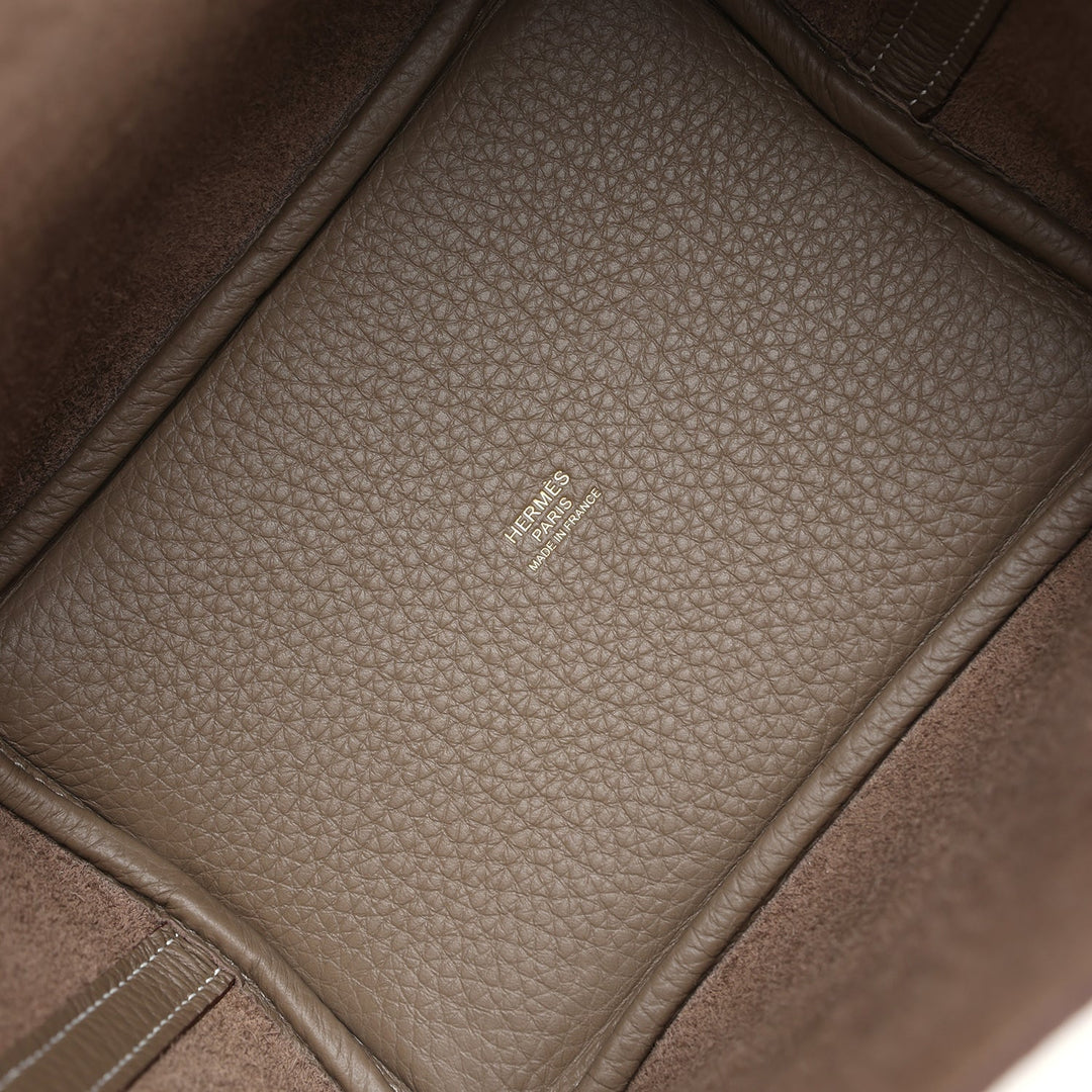 Hermes Picotin Lock 18 Etoupe Clemence Gold Hardware