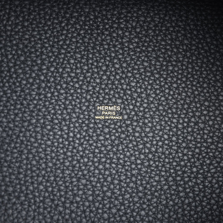 Hermes Picotin Lock 22 Black Clemence Gold Hardware