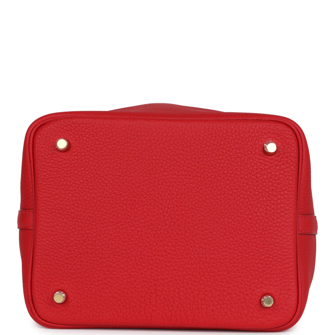 Hermes Picotin Lock 22 Vermillion Maurice Gold Hardware