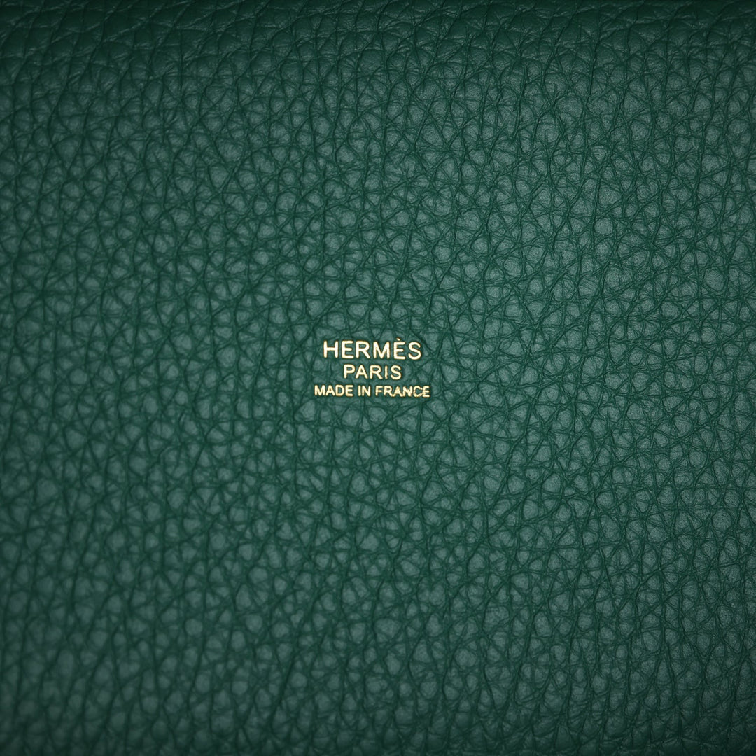 Hermes Picotin Lock 18 Vert Moyen Clemence Gold Hardware