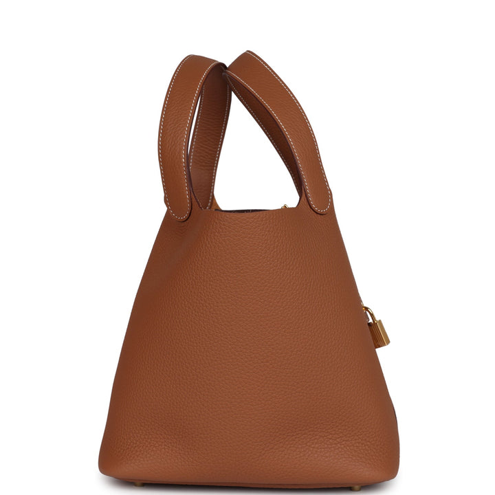 Hermes Picotin Lock 22 Gold Clemence Gold Hardware