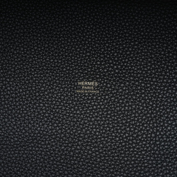 Hermes Picotin Lock 22 Black Clemence Gold Hardware