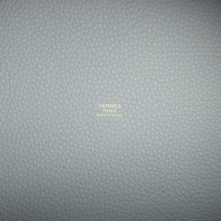Hermes Picotin Lock 22 Bleu Glacier Clemence Gold Hardware