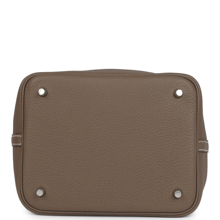 Hermes Picotin Lock 22 Etoupe Clemence Palladium Hardware