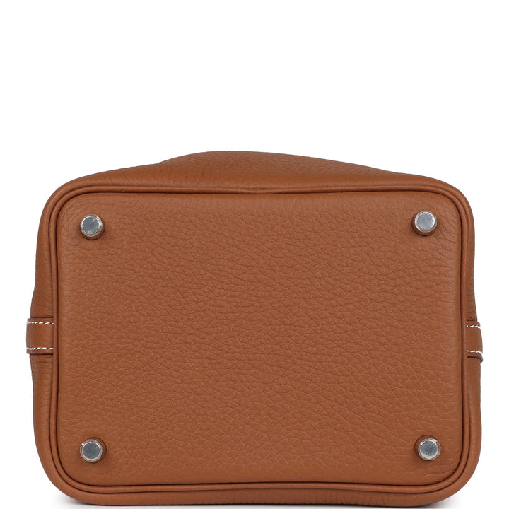 Hermes Picotin Lock 18 Eclat Gold and Rose Sakura Clemence Palladium Hardware