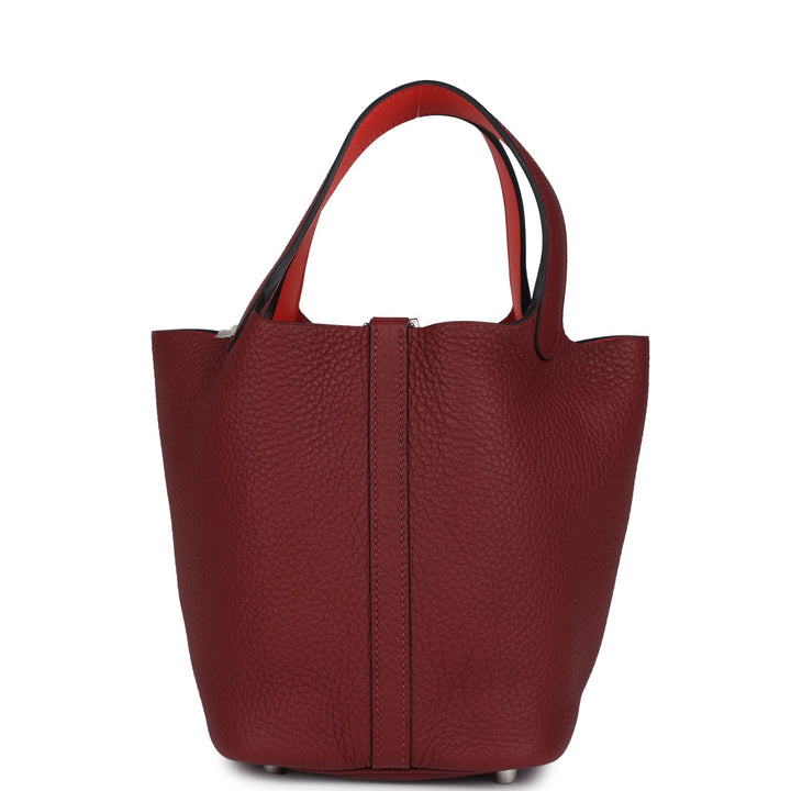 Hermes Picotin Lock 18 Eclat Rouge H Clemence Palladium Hardware