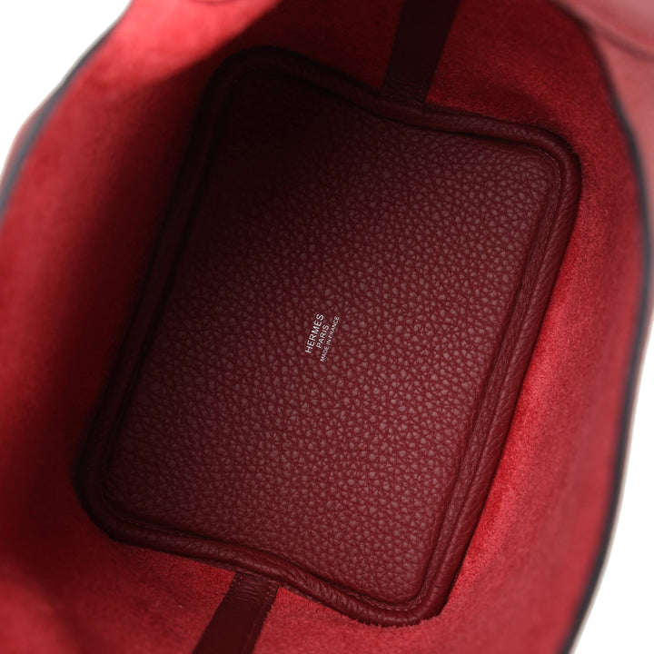Hermes Picotin Lock 18 Eclat Rouge H Clemence Palladium Hardware
