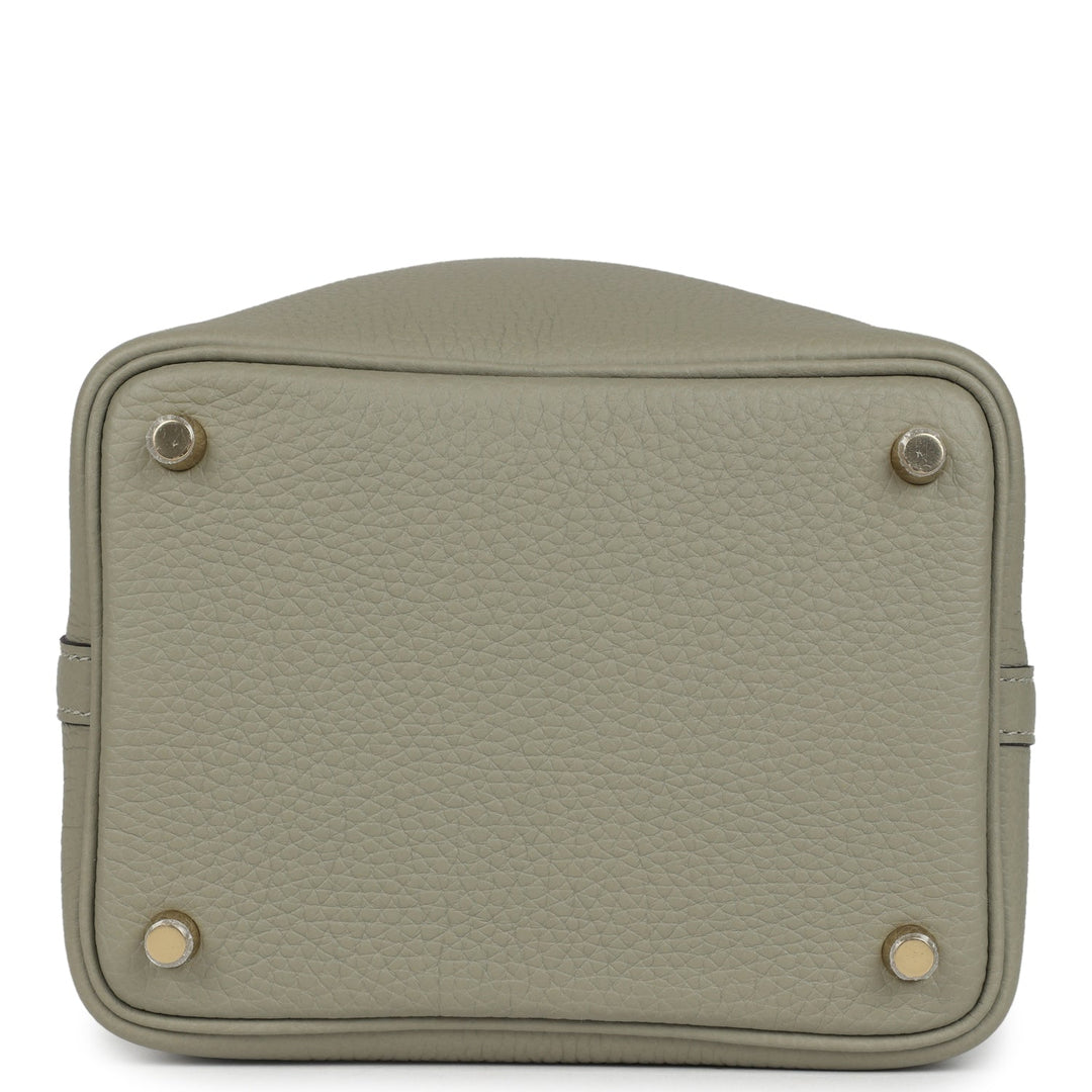Hermes Picotin Lock 18 Sauge Clemence Gold Hardware