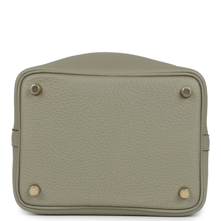 Hermes Picotin Lock 18 Sauge Clemence Gold Hardware