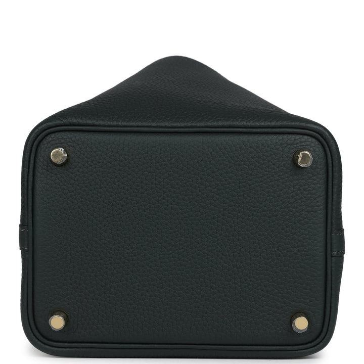 Hermes Picotin Lock 18 Vert Fonce Clemence Gold Hardware
