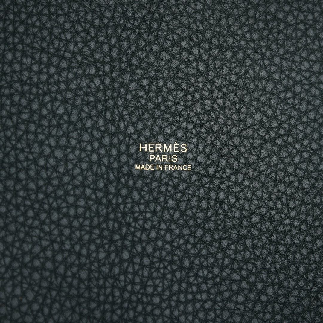Hermes Picotin Lock 18 Vert Fonce Clemence Gold Hardware