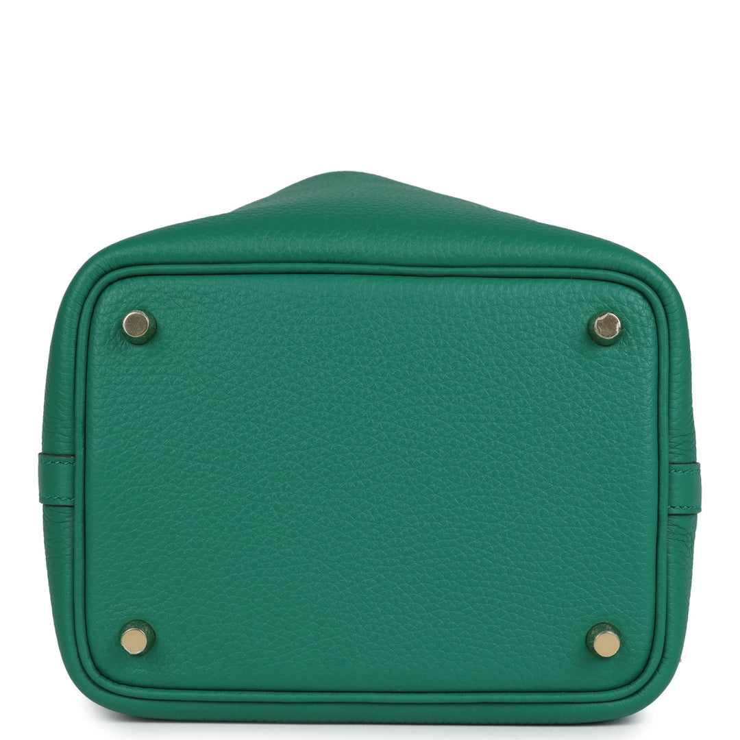 Hermes Picotin Lock 18 Vert Vertigo Clemence Gold Hardware