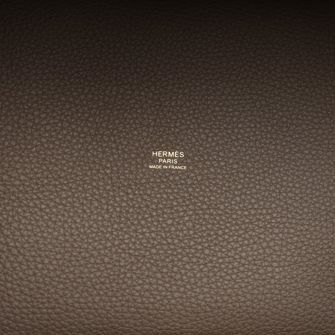 Hermes Picotin Lock 22 Etoupe Clemence Gold Hardware
