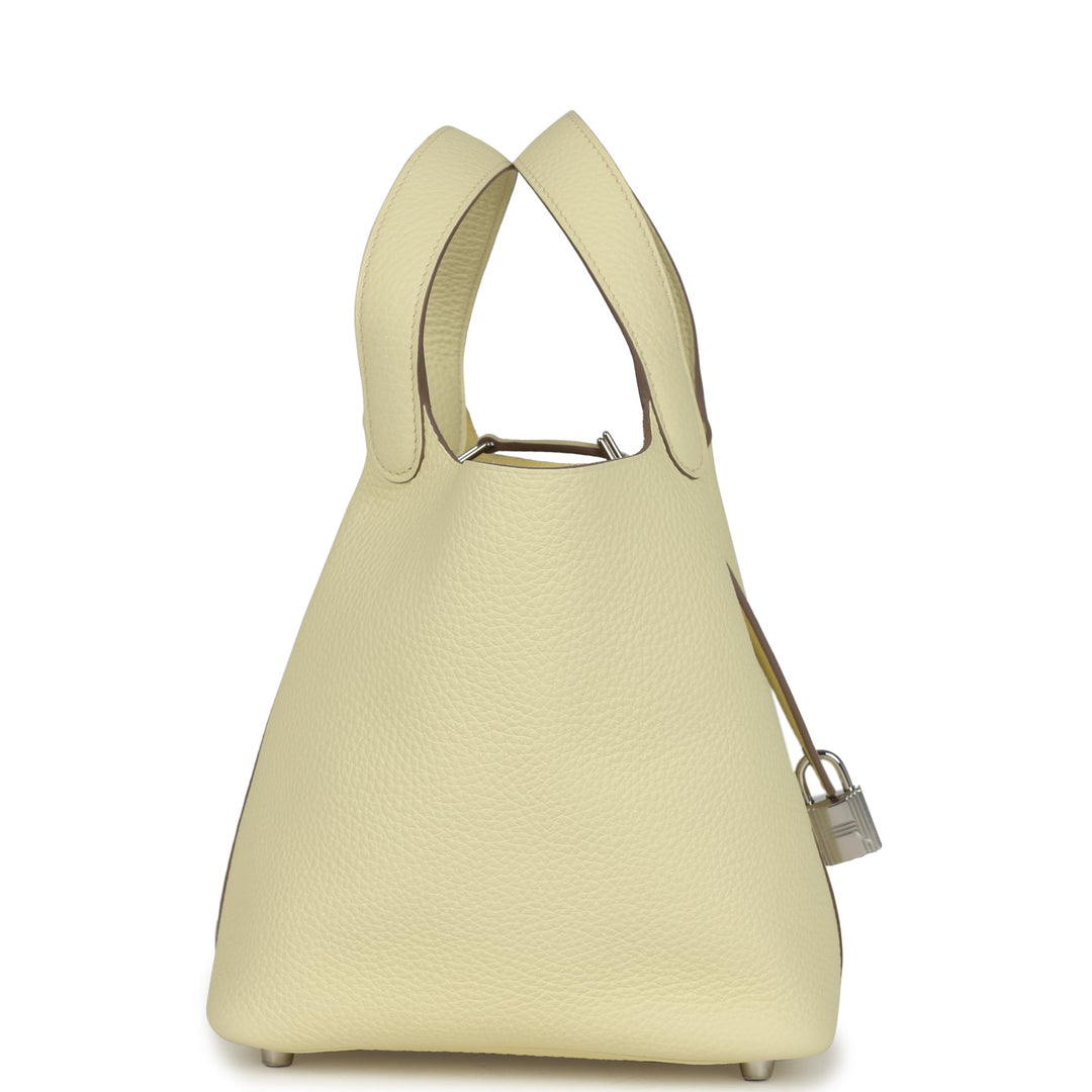 Hermes Picotin Lock 18 Jaune Milton Clemence Palladium Hardware