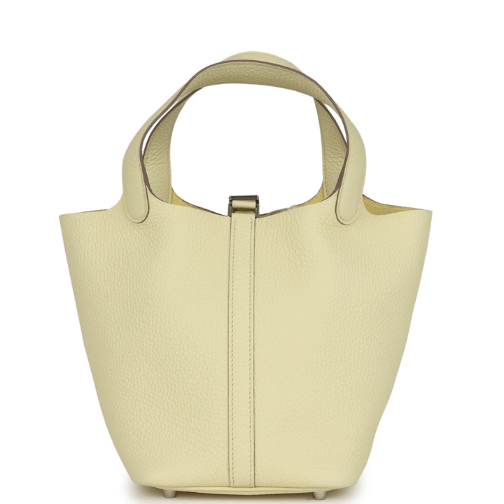 Hermes Picotin Lock 18 Jaune Milton Clemence Palladium Hardware