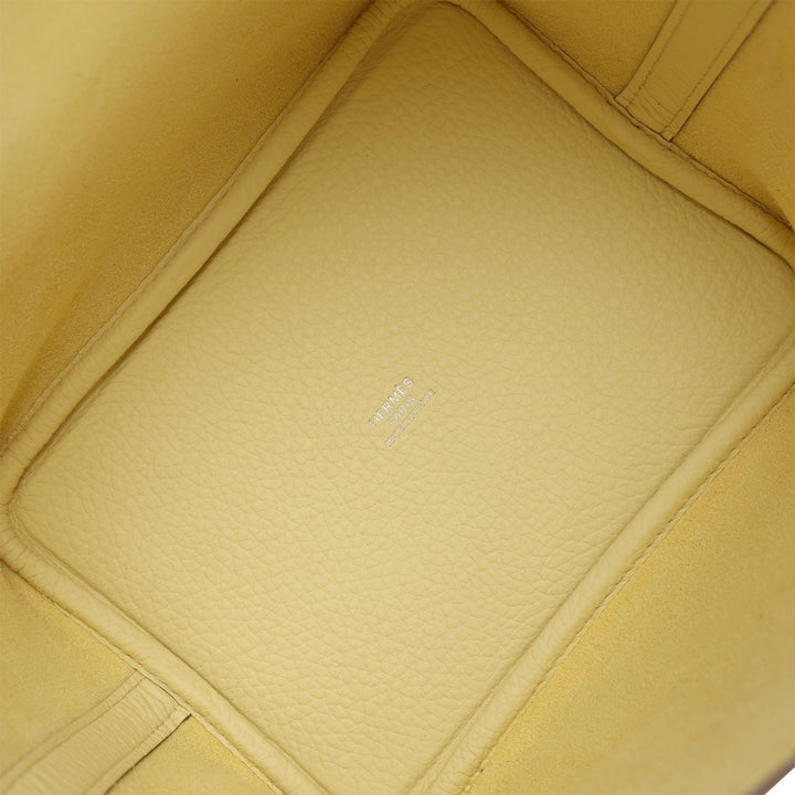 Hermes Picotin Lock 18 Jaune Milton Clemence Palladium Hardware