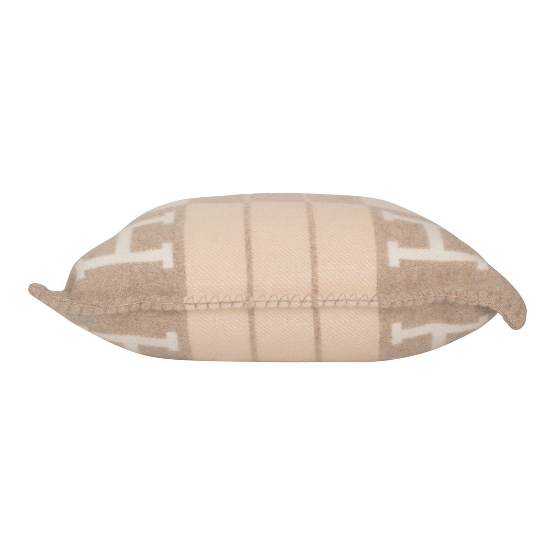 Top quality Hermes "Avalon III" Coco and Camomille Signature H Cushion PM Set of Two