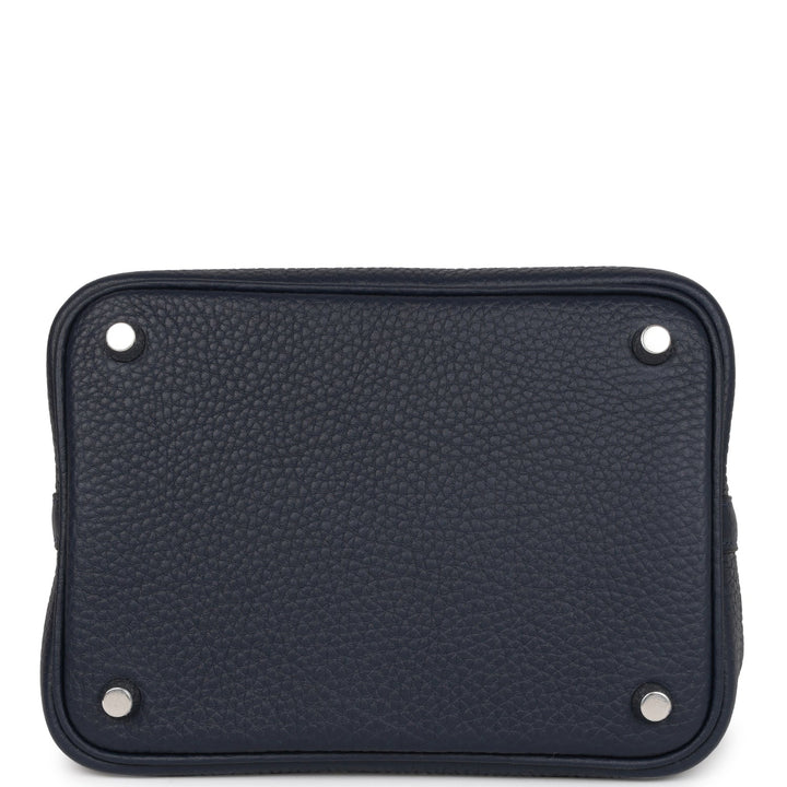 Top quality Hermes Picotin Lock 18 Bleu Nuit Clemence Palladium Hardware