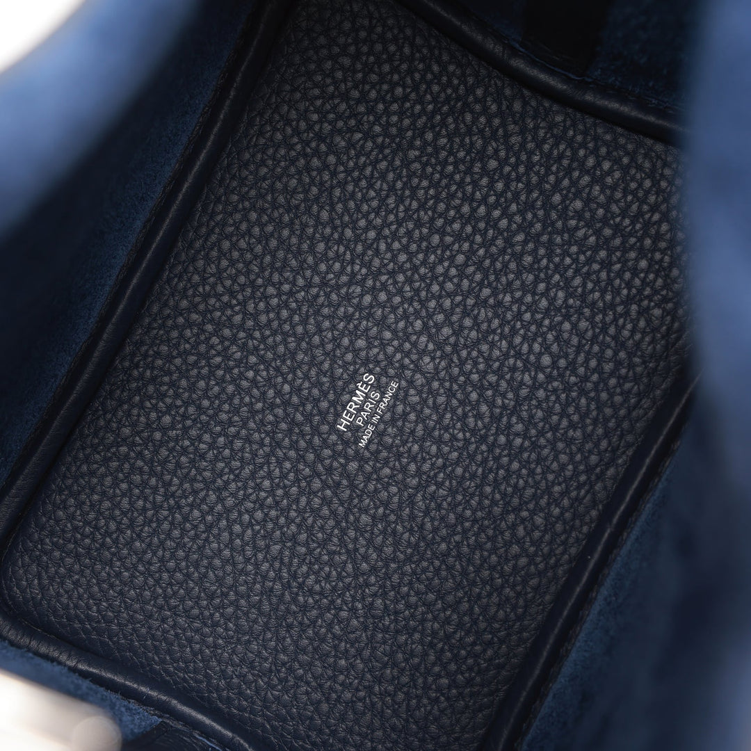 Top quality Hermes Picotin Lock 18 Bleu Nuit Clemence Palladium Hardware
