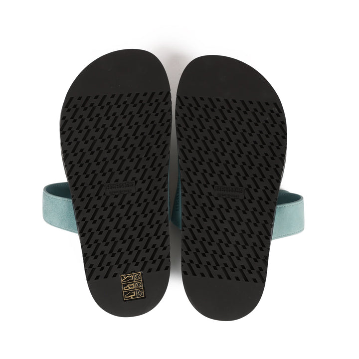 Top quality Hermes Chypre Sandals Bleu Suede 37