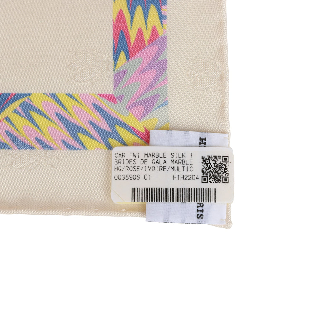 Top quality Hermes "Brides de Gala" Marble Silk Twill Scarf 90cm