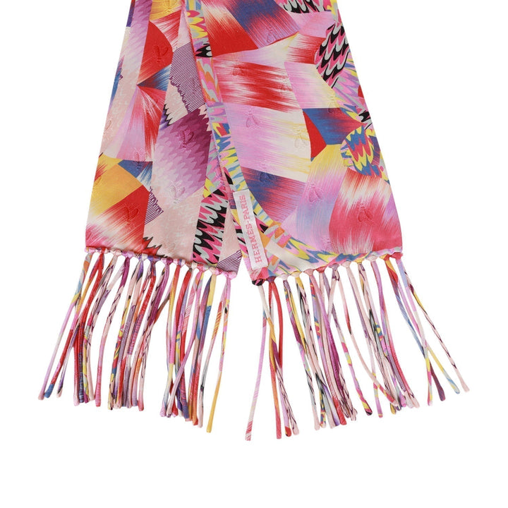Top quality Hermes Fine Echarpe Marble All Over Fringed Silk Muffler Scarf