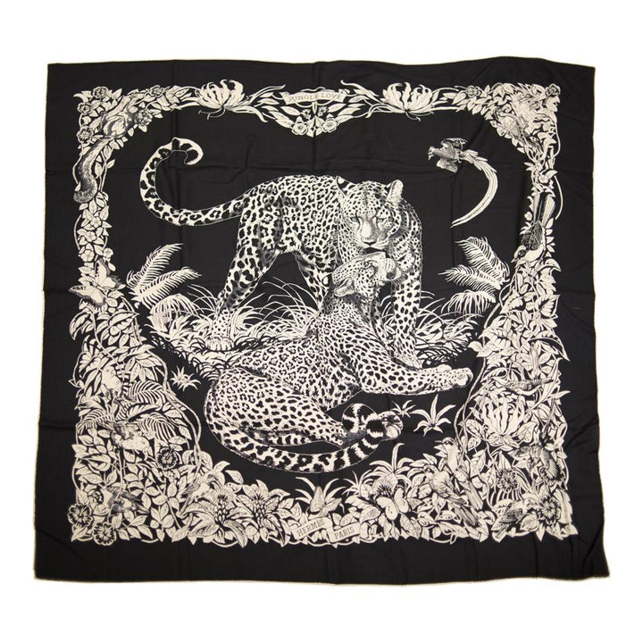 Top quality Hermes "Jungle Love" Cashmere and Silk Shawl Scarf 140cm