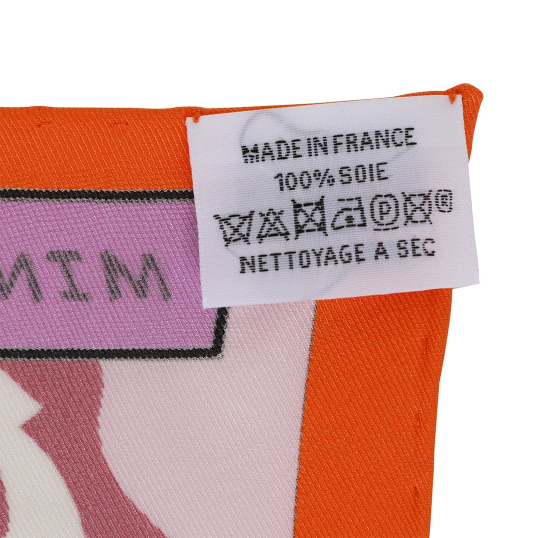 Top quality Hermes "Minuit au Faubourg" Orange Silk Twill Scarf 70cm