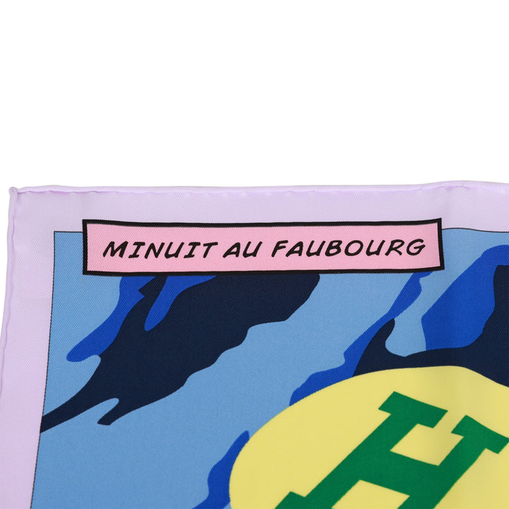 Top quality Hermes "Minuit au Faubourg" Parme Silk Twill Scarf 70cm