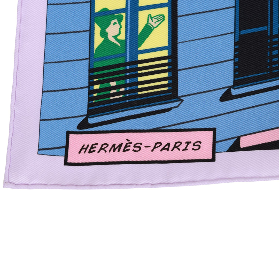 Top quality Hermes "Minuit au Faubourg" Parme Silk Twill Scarf 70cm
