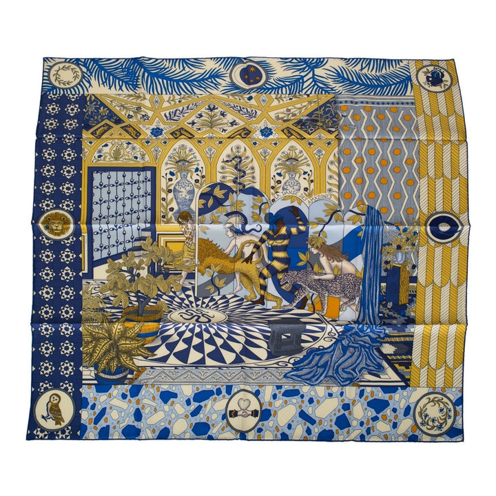 Hermes "La Danse des Amazones" Silk Twill Scarf 90cm