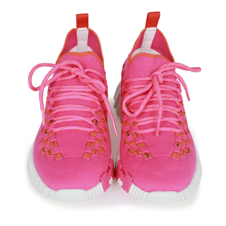 Top quality Hermes Flex Sneaker Pink and Orange Bolduc 35