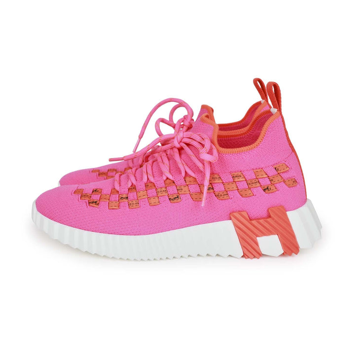 Top quality Hermes Flex Sneaker Pink and Orange Bolduc 35