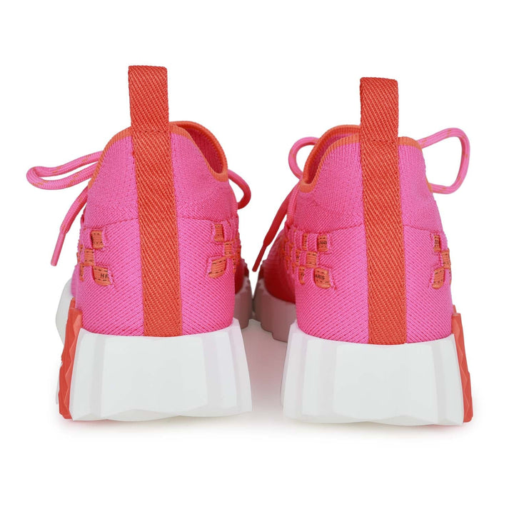 Top quality Hermes Flex Sneaker Pink and Orange Bolduc 35