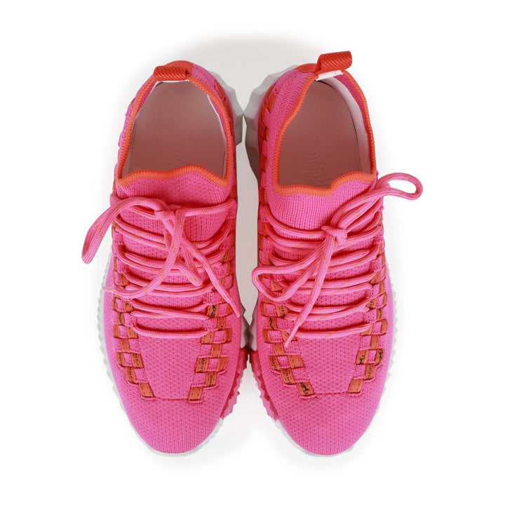 Top quality Hermes Flex Sneaker Pink and Orange Bolduc 35
