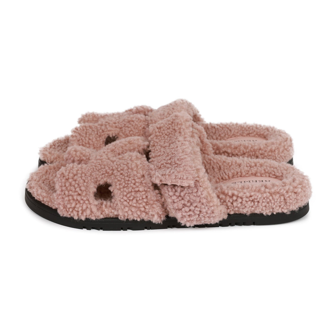 Top quality Hermes Chypre Techno Sandals Bois de Santal Woolskin 37
