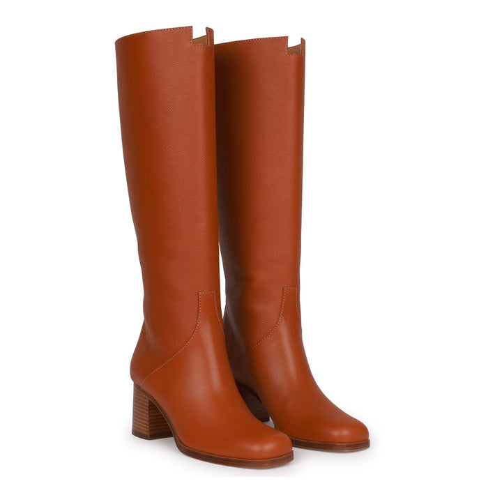 Top quality Hermes Foulee 60 Tall Boots Gold Epsom 36.5