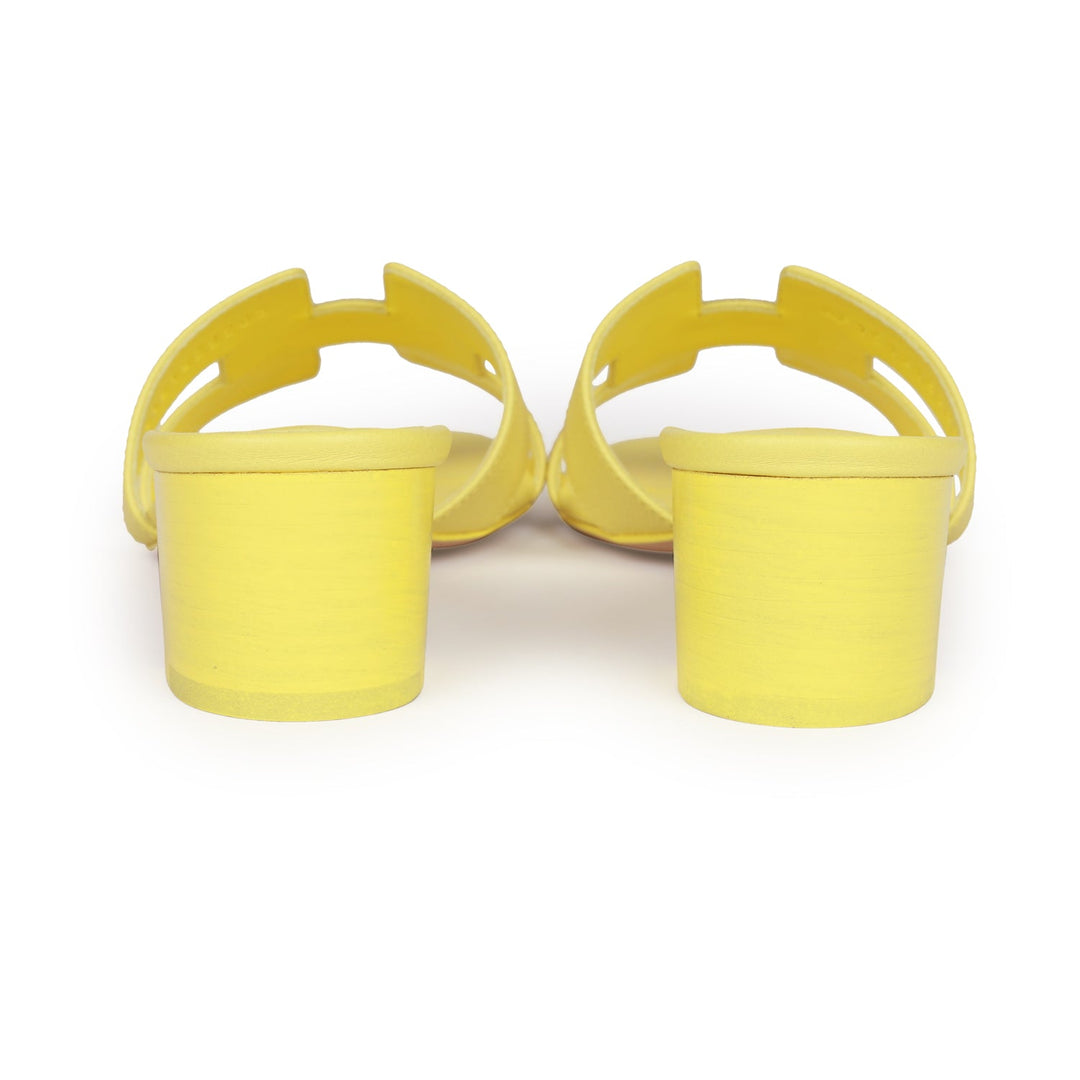 Top quality Hermes Oasis Sandals Lime Epsom 37