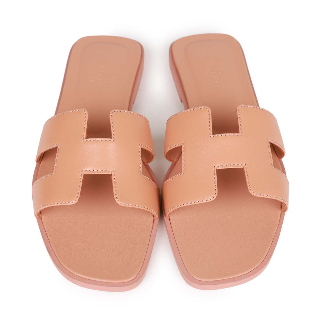 Top quality Hermes Oran Sandals Granit Rose 37